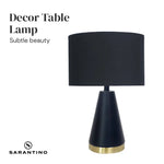 Sarantino Metal Table Lamp in Black and Gold - Home & Garden > Lighting