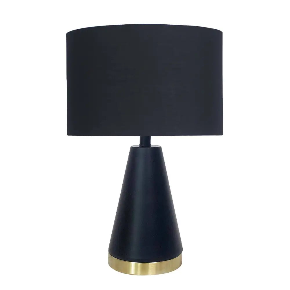 Sarantino Metal Table Lamp in Black and Gold - Home & Garden > Lighting