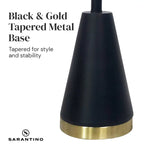 Sarantino Metal Table Lamp in Black and Gold - Home & Garden > Lighting