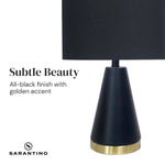 Sarantino Metal Table Lamp in Black and Gold - Home & Garden > Lighting