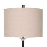 Sarantino Metal Table Lamp with Linen Drum Shade - Home & Garden > Lighting
