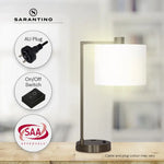 Sarantino Metal Task Lamp with USB Charging Port Bronze Finish - Home & Garden > Lighting