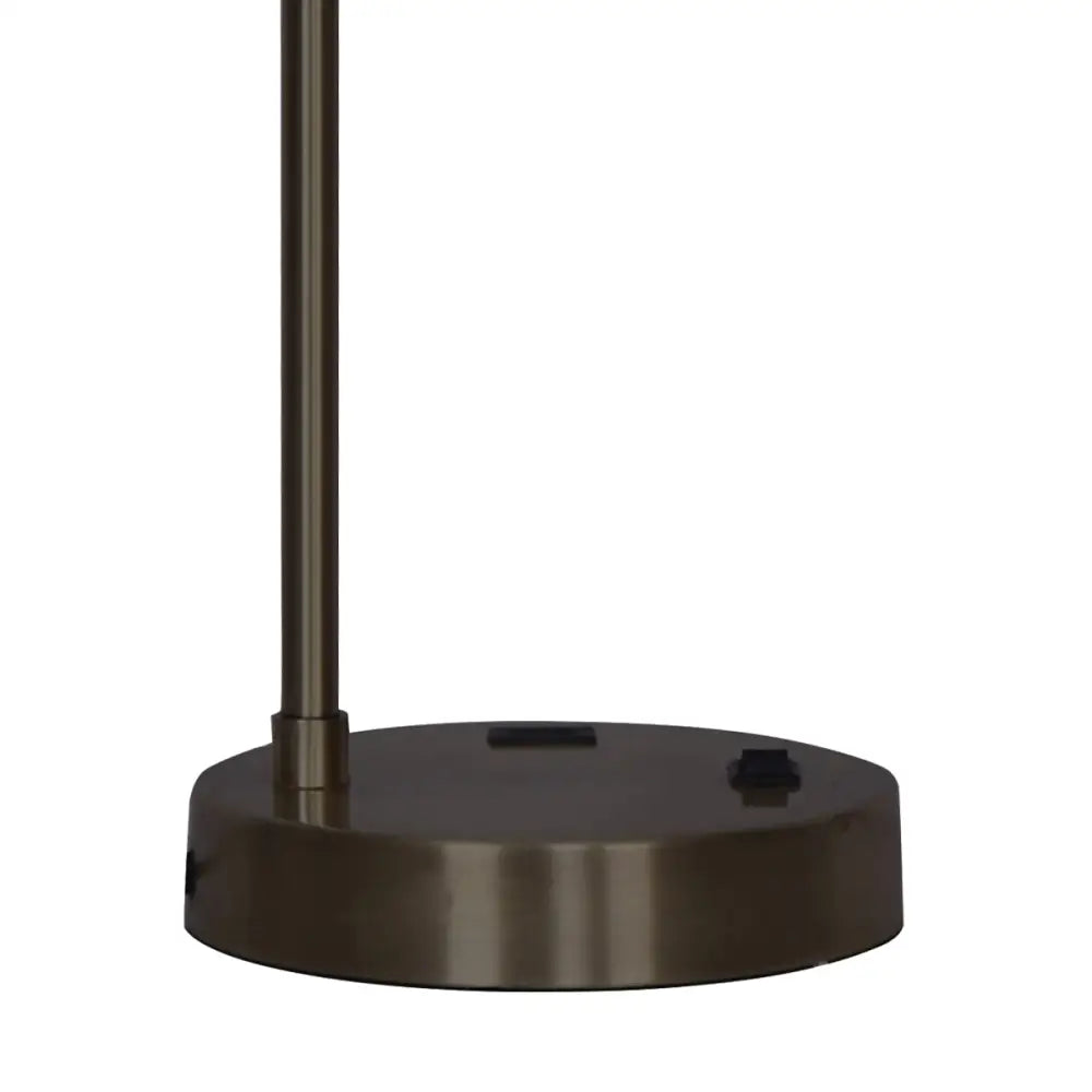 Sarantino Metal Task Lamp with USB Charging Port Bronze Finish - Home & Garden > Lighting