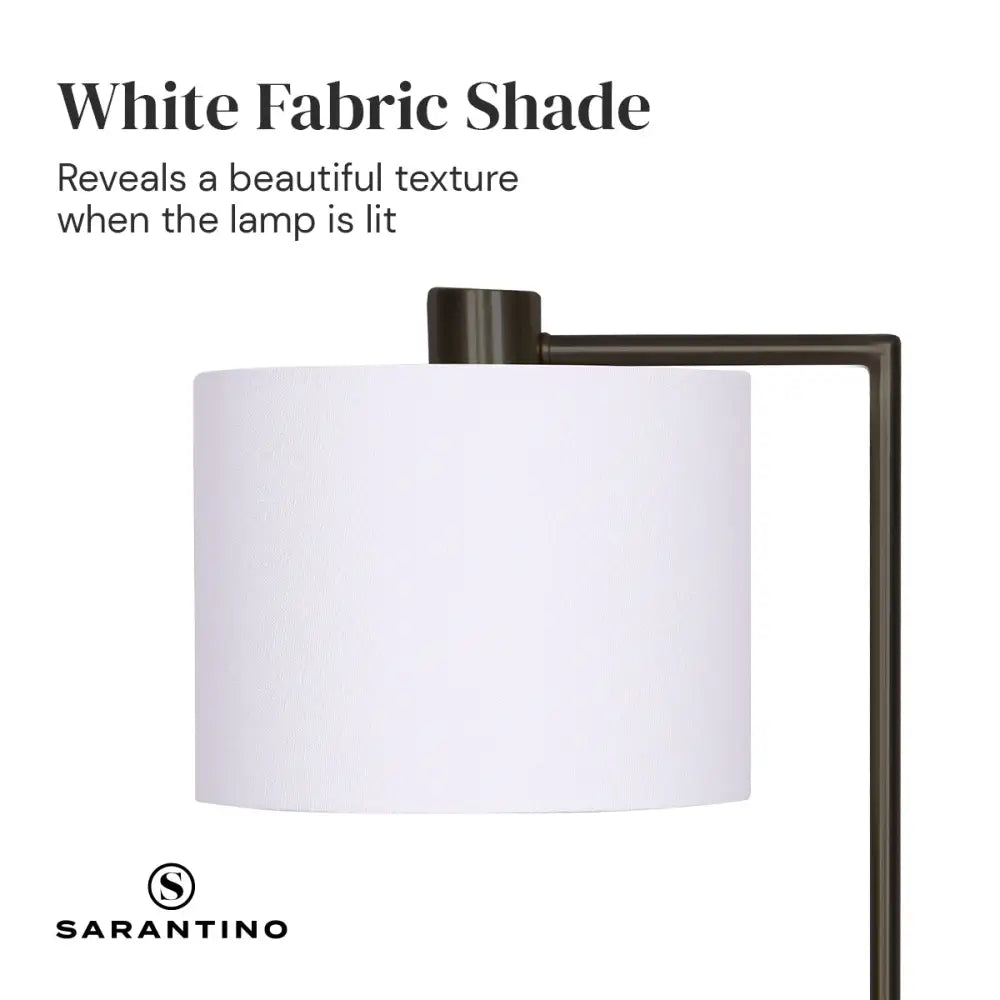 Sarantino Metal Task Lamp with USB Charging Port Bronze Finish - Home & Garden > Lighting