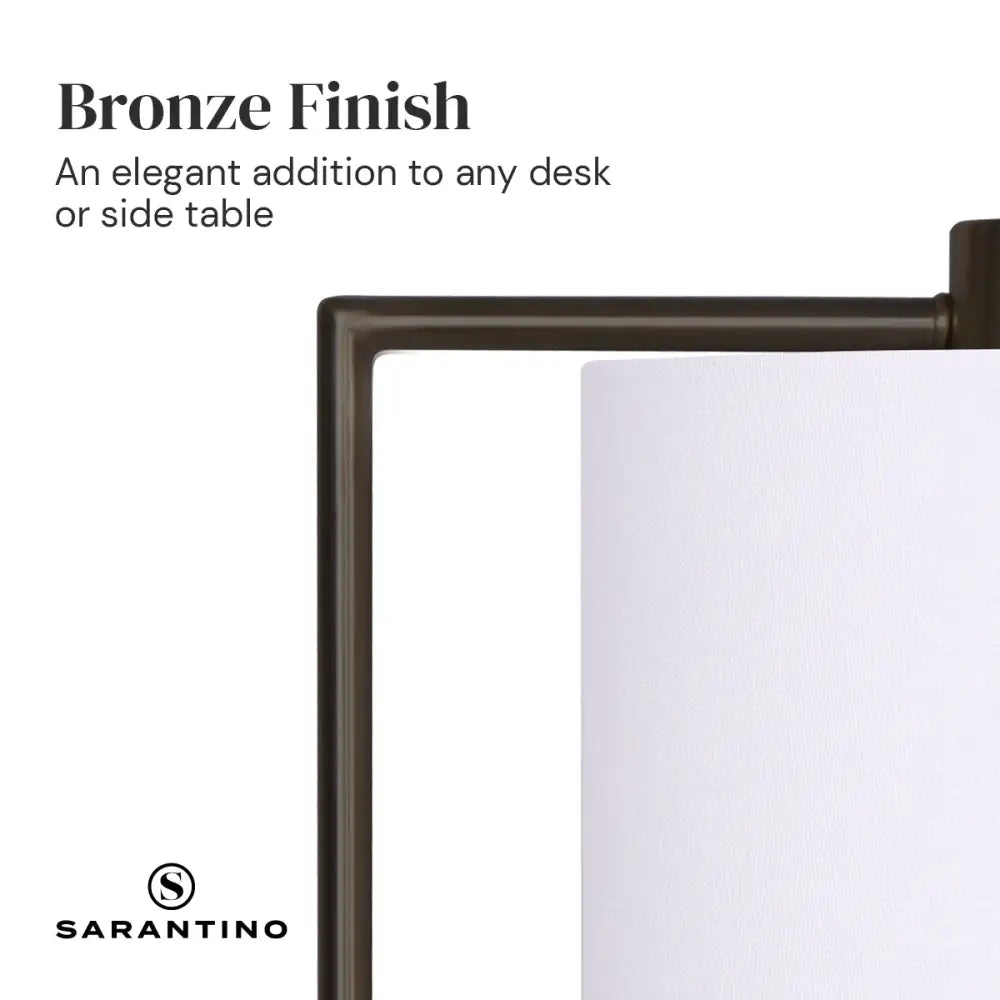 Sarantino Metal Task Lamp with USB Charging Port Bronze Finish - Home & Garden > Lighting