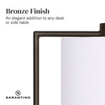 Sarantino Metal Task Lamp with USB Charging Port Bronze Finish - Home & Garden > Lighting