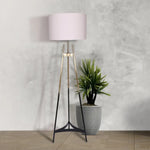 Sarantino Metal Tripod Electric Floor Lamp Gradient Finish - Home & Garden > Lighting