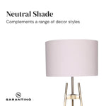 Sarantino Metal Tripod Electric Floor Lamp Gradient Finish - Home & Garden > Lighting