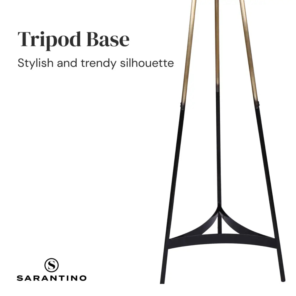 Sarantino Metal Tripod Electric Floor Lamp Gradient Finish - Home & Garden > Lighting