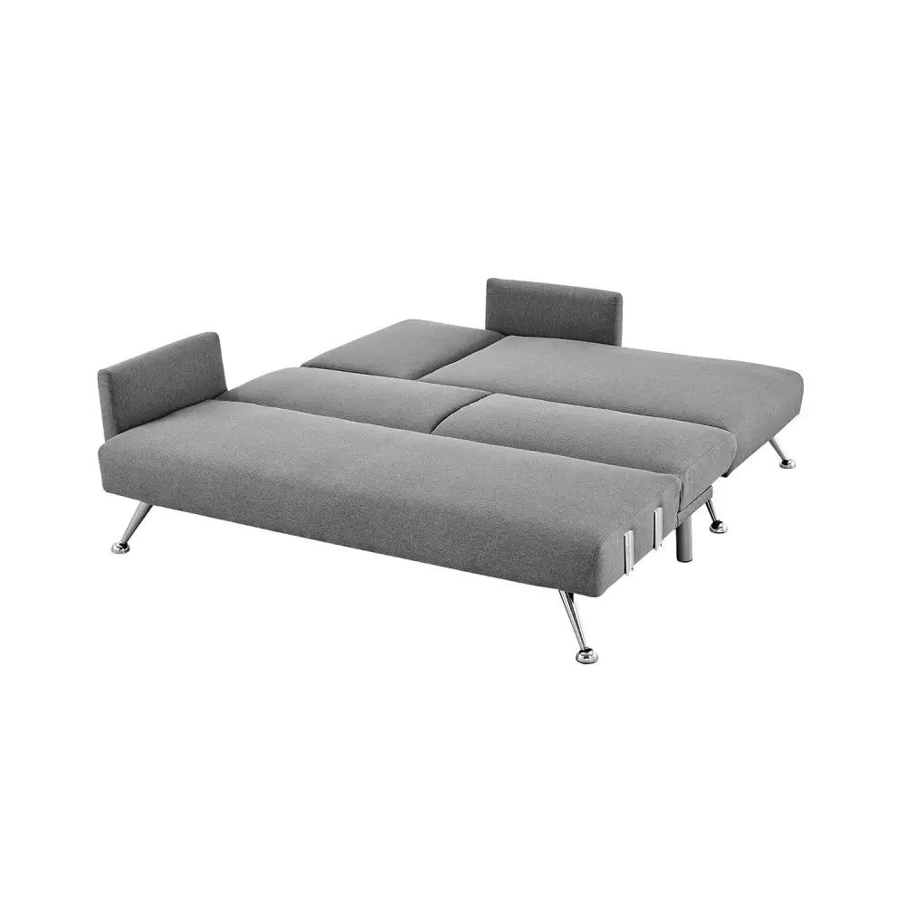 Sarantino Mia 3-Seater Corner Sofa Bed Chaise and Pillows Dark Grey - Furniture > Sofas