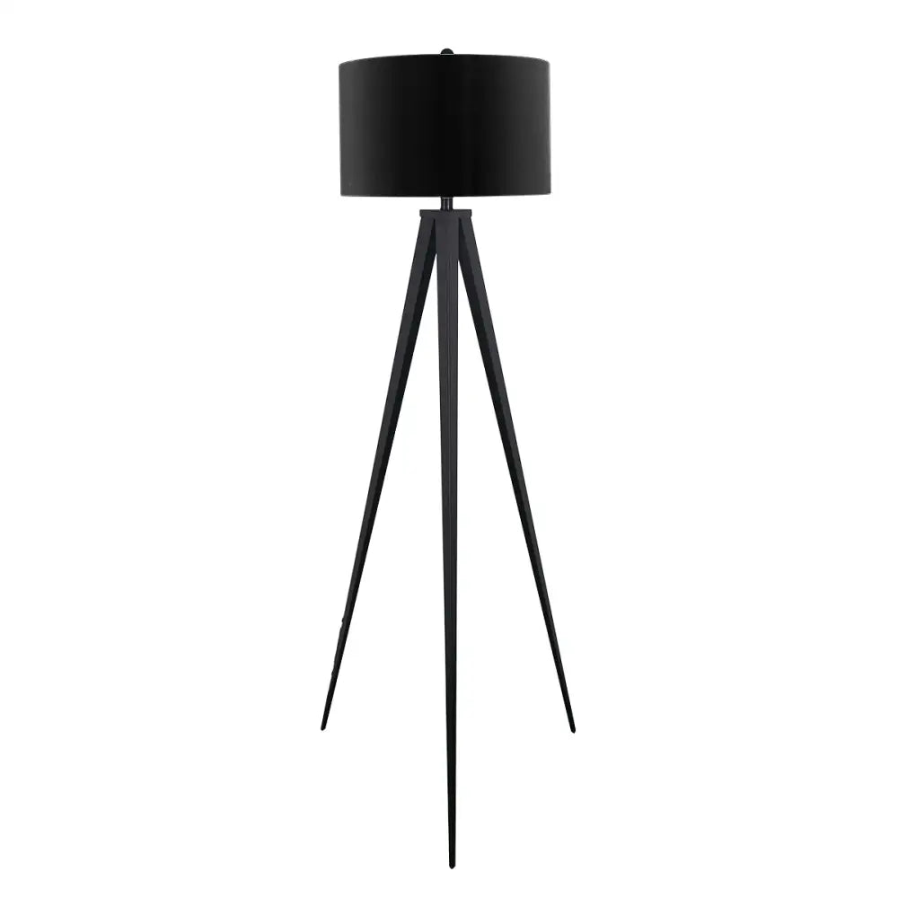Sarantino Minimalist Modern Tripod Floor Lamp Black - Home & Garden > Lighting