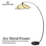 Sarantino Minimalist Synthetic Rattan Floor Lamp - Home & Garden > Lighting