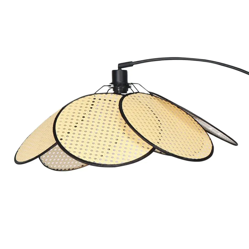 Sarantino Minimalist Synthetic Rattan Floor Lamp - Home & Garden > Lighting