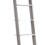 Sarantino Mira 5-tier Ladder Shelf In White And Grey Oak - Furniture > Living Room > Bookcases & Shelves
