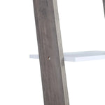 Sarantino Mira 5-tier Ladder Shelf In White And Grey Oak - Furniture > Living Room > Bookcases & Shelves
