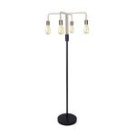 Sarantino Modern Exposed Bulb 4-Arm Industrial Light Floor Lamp - Home & Garden > Lighting