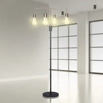 Sarantino Modern Exposed Bulb 4-Arm Industrial Light Floor Lamp - Home & Garden > Lighting