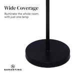 Sarantino Modern Exposed Bulb 4-Arm Industrial Light Floor Lamp - Home & Garden > Lighting