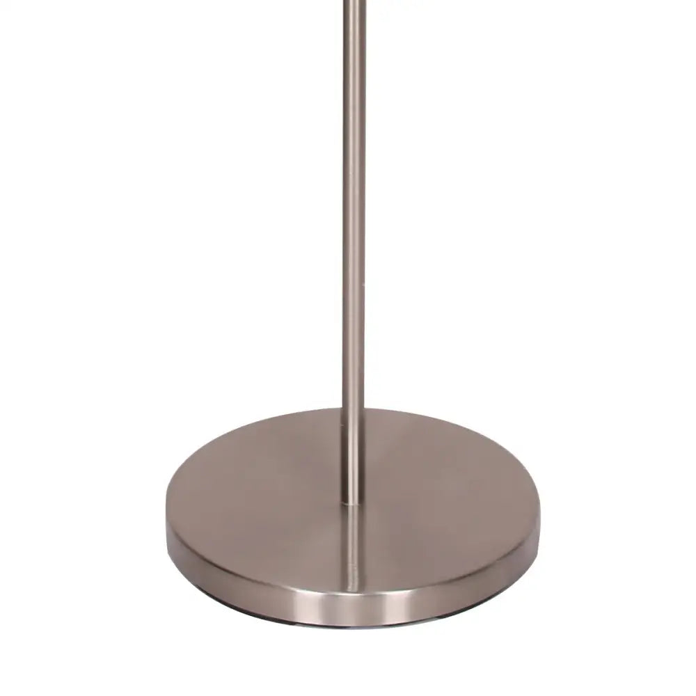 Sarantino Nickel Metal Arc Floor Lamp - Home & Garden > Lighting
