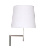 Sarantino Nickel Metal Arc Floor Lamp - Home & Garden > Lighting