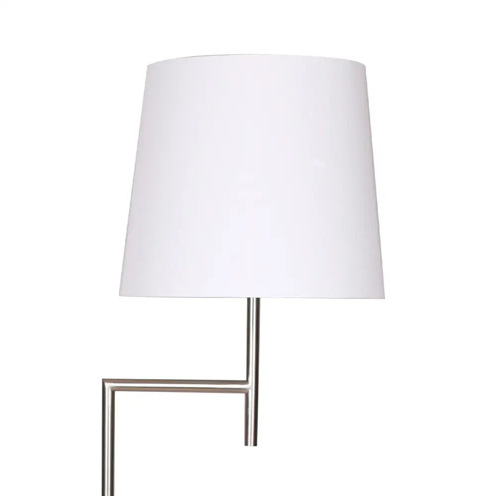 Sarantino Nickel Metal Arc Floor Lamp - Home & Garden > Lighting