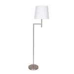 Sarantino Nickel Metal Arc Floor Lamp - Home & Garden > Lighting