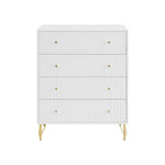 Sarantino Rocco Chest Of Drawers - White - Furniture > Living Room