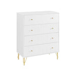 Sarantino Rocco Chest Of Drawers - White - Furniture > Living Room
