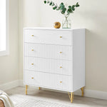 Sarantino Rocco Chest Of Drawers - White - Furniture > Living Room