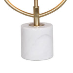 Sarantino Sculptural Orange Glass Table Lamp With White Marble Base - Home & Garden > Lighting