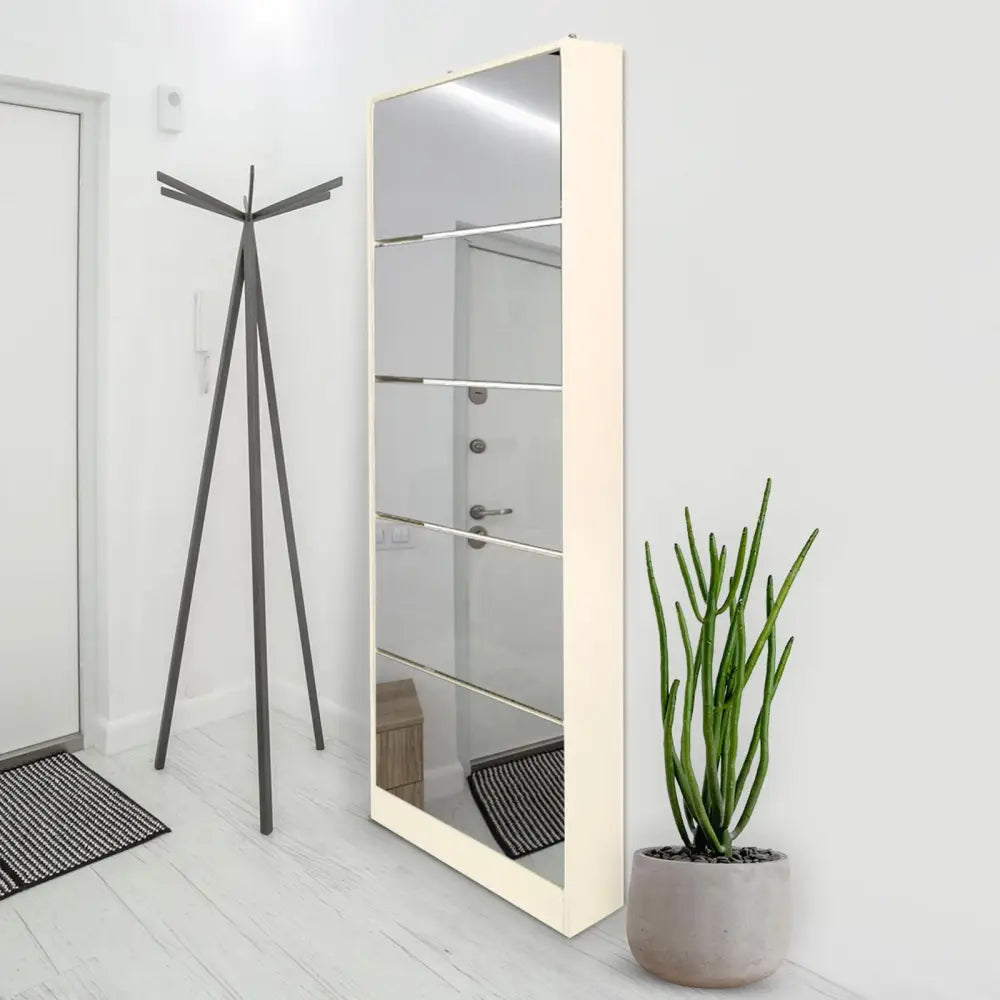 Sarantino Shoe Cabinet Rack Storage Cupboard Organiser Shelf 5 Drawers 170 X 63 X 17cm - Furniture > Living Room