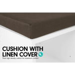 Sarantino Shoe Rack Cabinet Organiser Brown Cushion Bench Stool - 104 X 30 X 45 - White - Furniture > Living Room