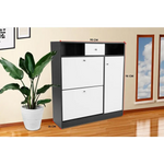 Sarantino Shoe Rack Cabinet Wooden Storage Organiser Shelf Cupboard Drawer - Furniture > Living Room > Shoe Storage