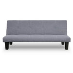 Sarantino Sofa Bed Lounge Couch Futon Furniture Seat Adjustable Suite Dark Grey - Furniture > Sofas