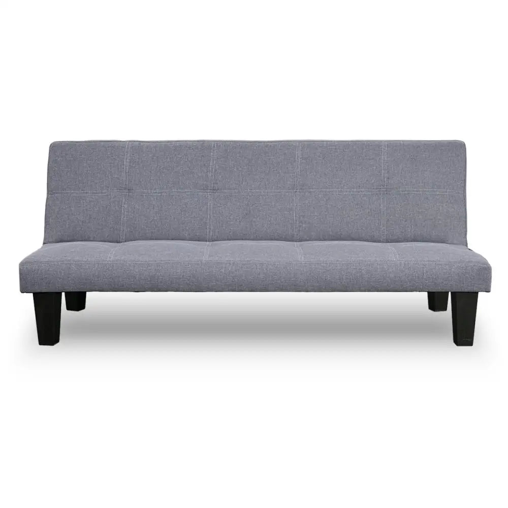 Sarantino Sofa Bed Lounge Couch Futon Furniture Seat Adjustable Suite Dark Grey - Furniture > Sofas