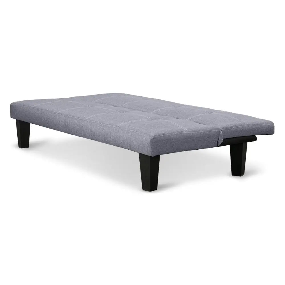 Sarantino Sofa Bed Lounge Couch Futon Furniture Seat Adjustable Suite Dark Grey - Furniture > Sofas