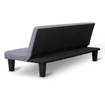 Sarantino Sofa Bed Lounge Couch Futon Furniture Seat Adjustable Suite Dark Grey - Furniture > Sofas
