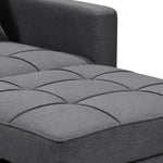 Sarantino Suri 3-in-1 Convertible Lounge Chair Bed - Dark Grey - Furniture > Sofas