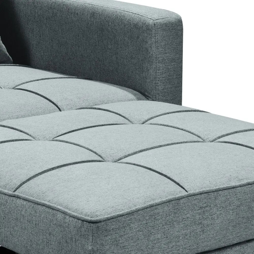 Sarantino Suri 3-in-1 Convertible Sofa Chair Bed - Airforce Blue - Furniture > Sofas