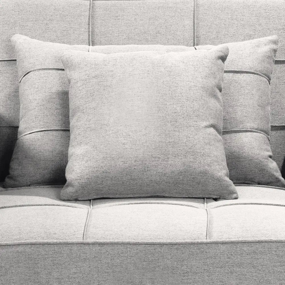 Sarantino Suri 3-in-1 Convertible Sofa Chair Bed Lounger - Light Grey - Furniture > Sofas