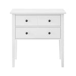 Sarantino Sven Bedside Table Night Stand - White - Furniture > Bedroom