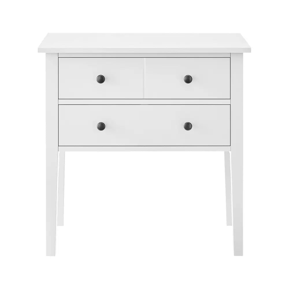 Sarantino Sven Bedside Table Night Stand - White - Furniture > Bedroom