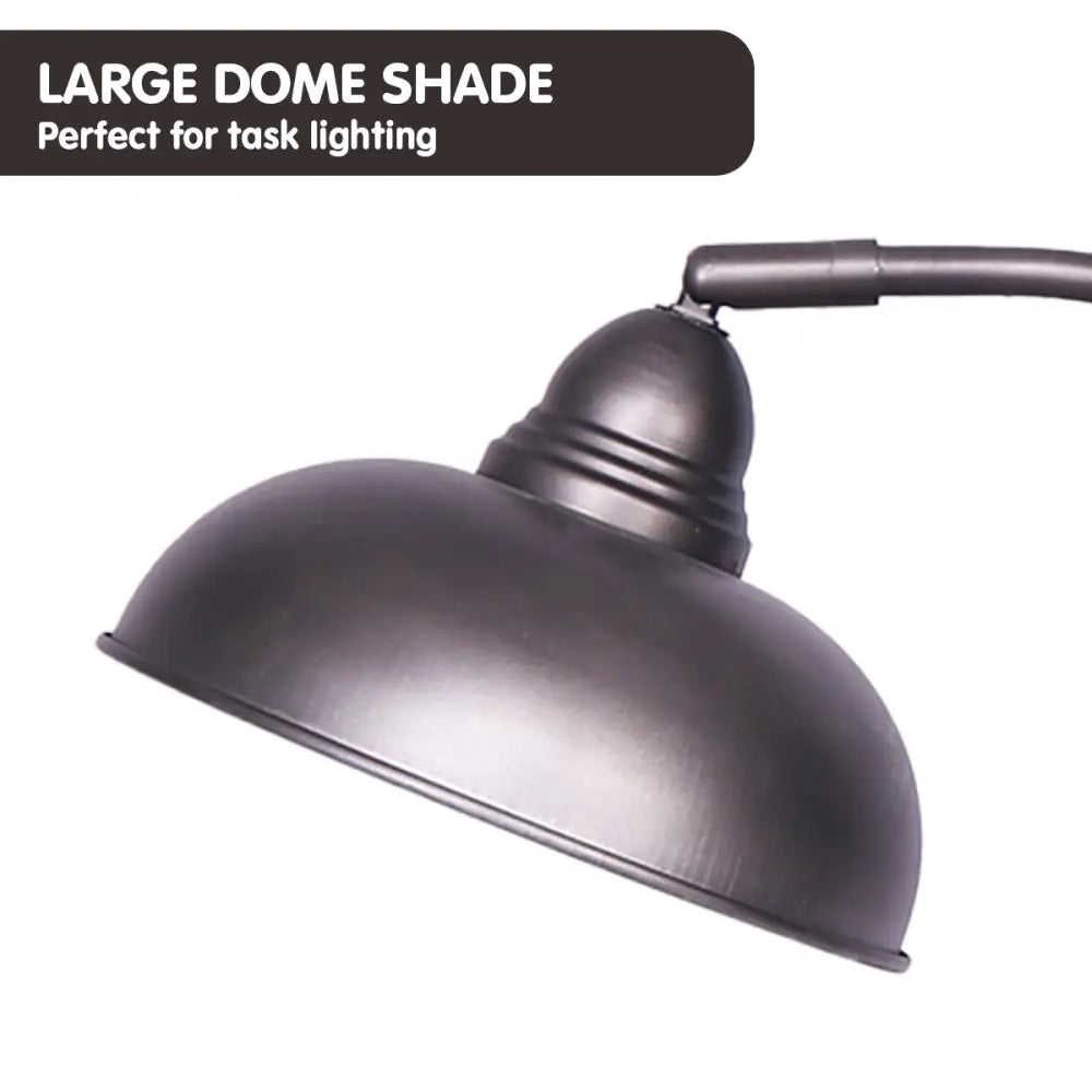 Sarantino Table Lamp Industrial Chic Adjustable Angle - Dark Grey - Home & Garden > Lighting