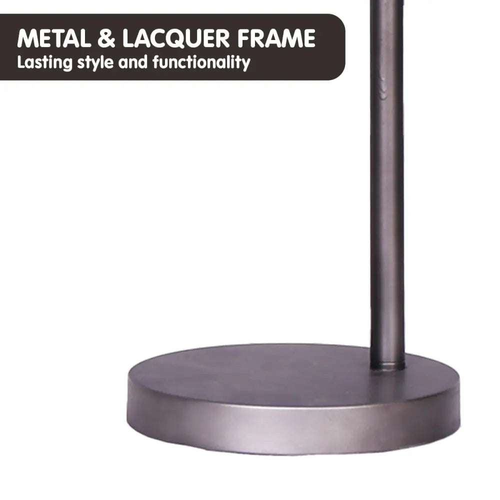 Sarantino Table Lamp Industrial Chic Adjustable Angle - Dark Grey - Home & Garden > Lighting