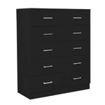 Sarantino Tallboy Dresser 6 Chest Of Drawers Table Bedroom Storage Black - Furniture > Living Room