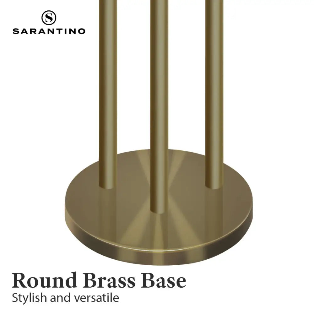 Sarantino Three Metal Shade Floor Lamp - Home & Garden > Lighting