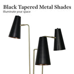 Sarantino Three Metal Shade Floor Lamp - Home & Garden > Lighting