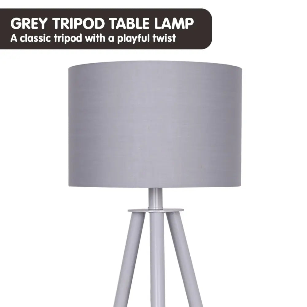 Sarantino Tripod Desk Lamp in Metal & Wood Nordic Minimalist Light - Home & Garden > Lighting