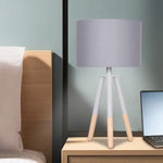 Sarantino Tripod Desk Lamp in Metal & Wood Nordic Minimalist Light - Home & Garden > Lighting