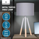 Sarantino Tripod Desk Lamp in Metal & Wood Nordic Minimalist Light - Home & Garden > Lighting